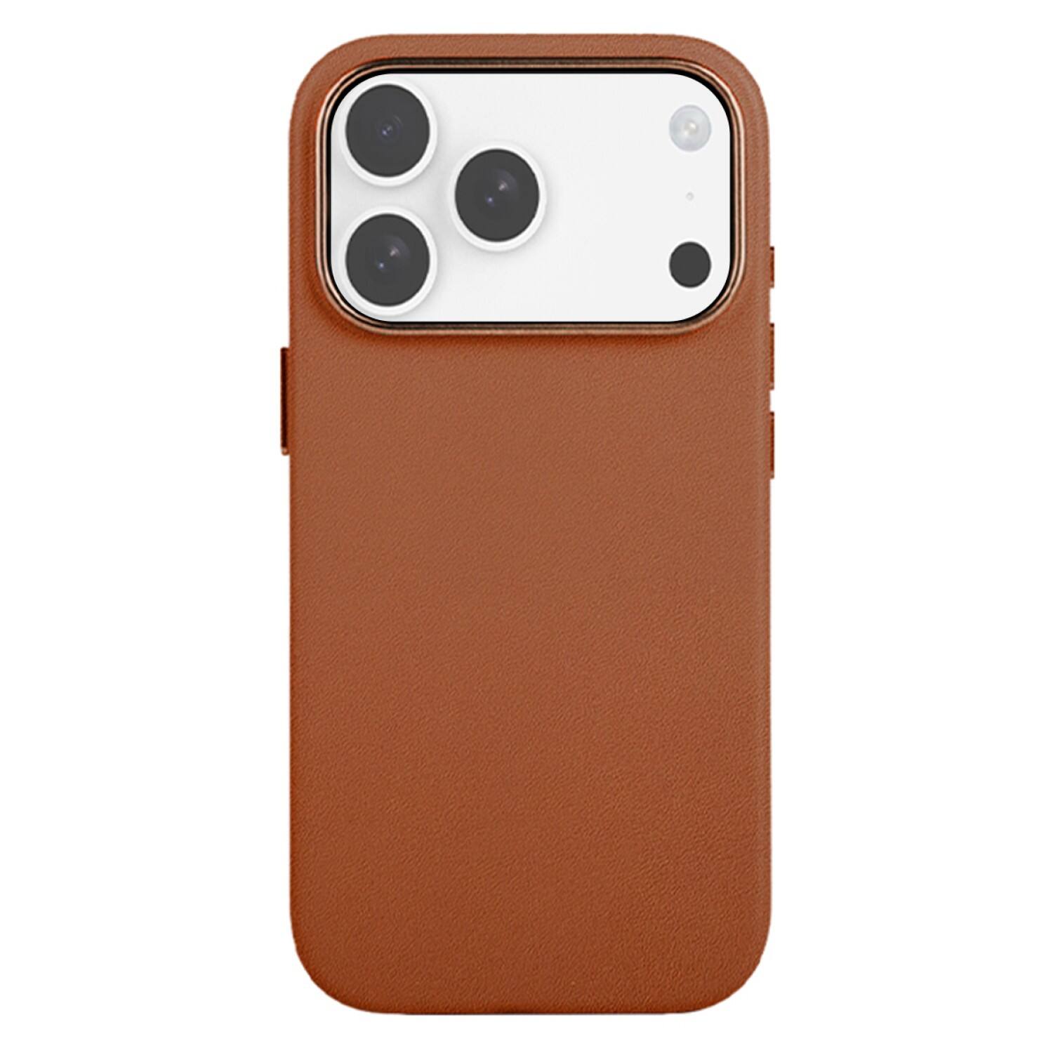SaharaCase - Apple iPhone 17 Pro Max Vegan Leather Case | Compatible with Magsafe | Indy Series - Canyon Brown