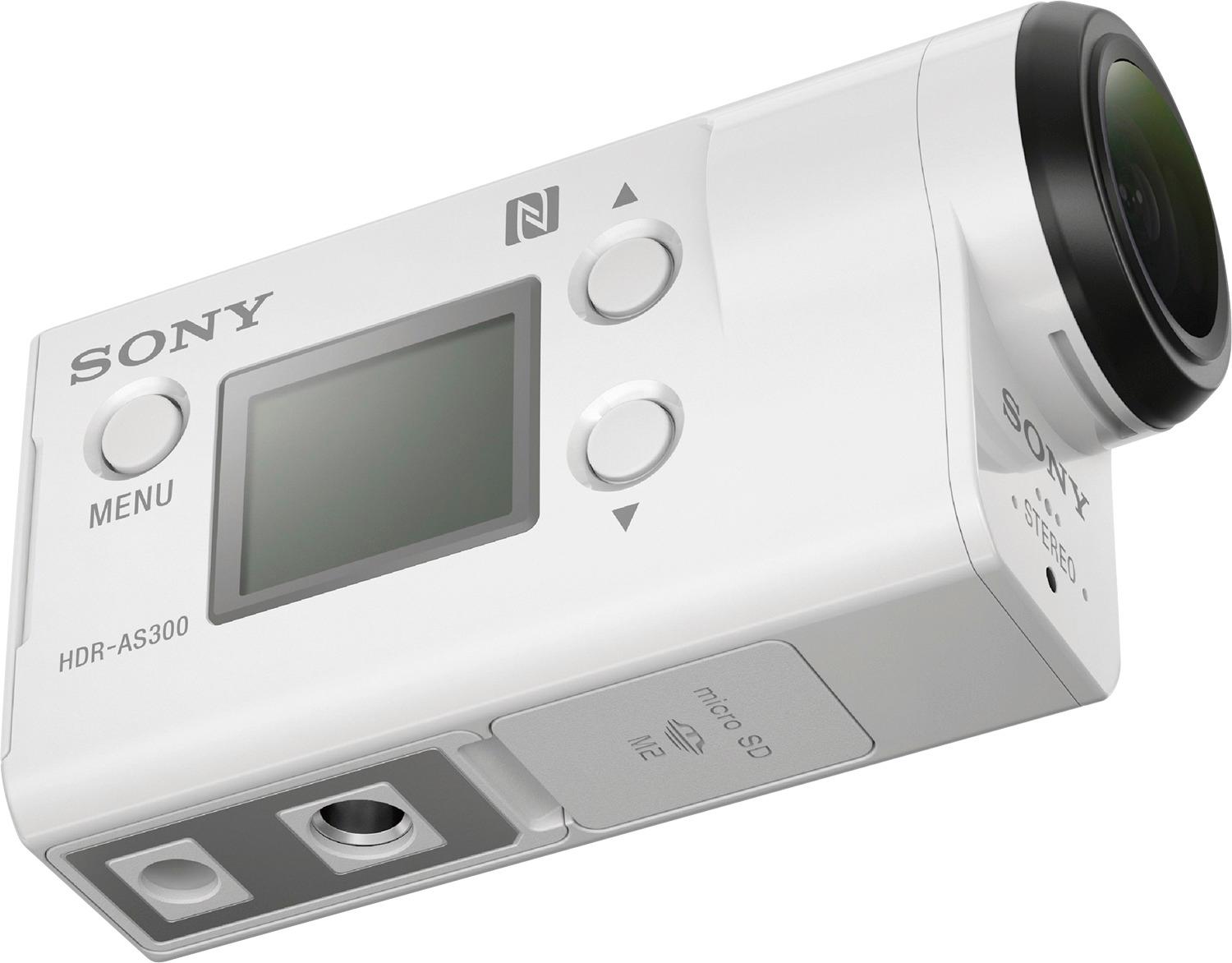 カメラ ビデオカメラ Best Buy: Sony AS300 Waterproof Action Camera White HDRAS300/W