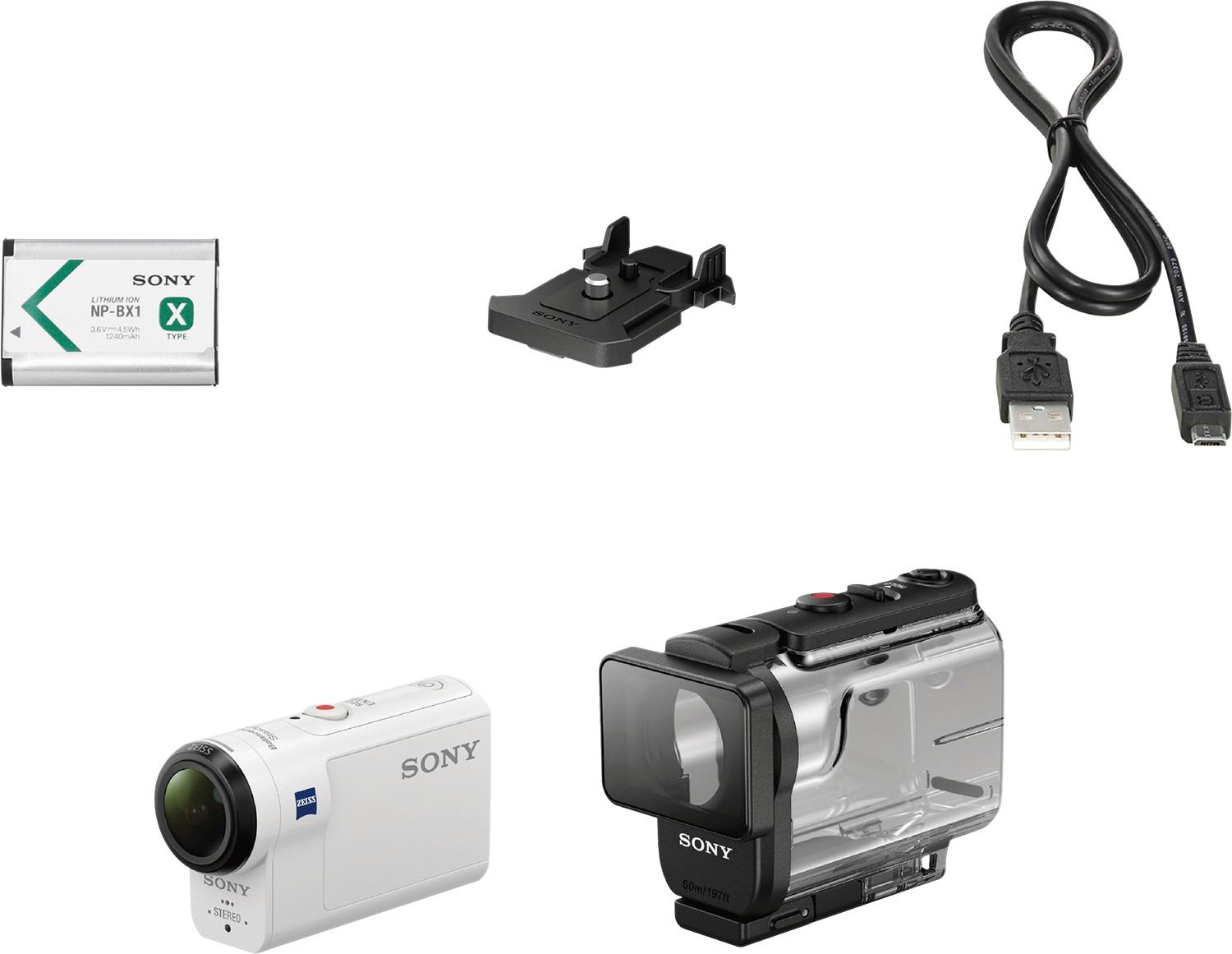 カメラ ビデオカメラ Best Buy: Sony AS300 Waterproof Action Camera White HDRAS300/W