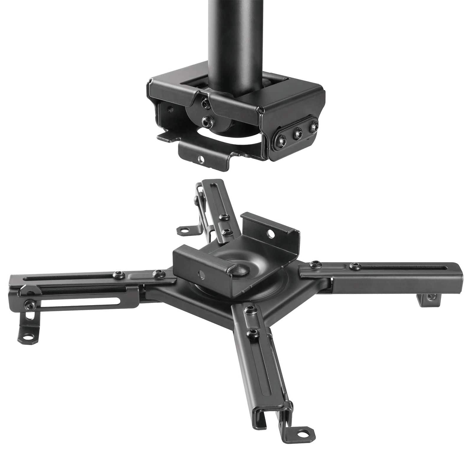 Alt View 4. Mount-It! - Heavy Duty Projector Ceiling Mount with Full Motion & Height Adjustment for Large Projectors, Black - Black.
