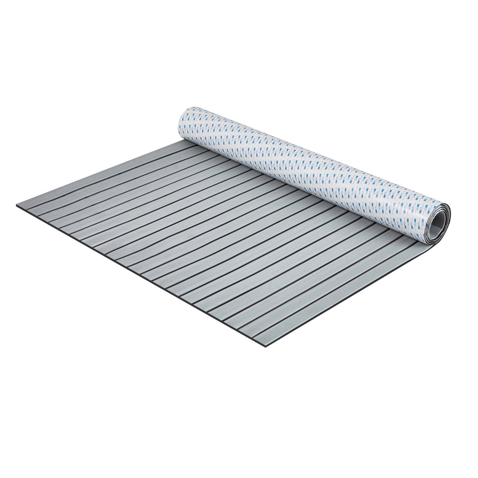 Alt View 5. VEVOR - EVA Foam Boat Decking 94.5" x 45.7", Non-Slip Self-Adhesive Marine Flooring, 29.9 sq.ft Carpet for Boats, Yachts - Light gray.