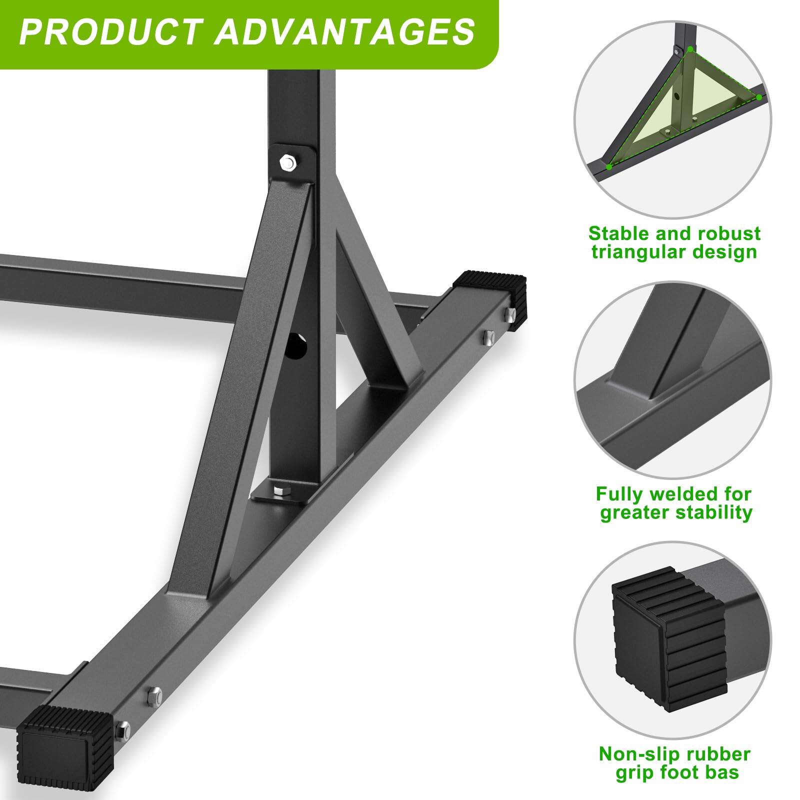 PRODUCT ADVANTAGES

- Stable and robust triangular design
- Fully welded for greater stability
- Non-slip rubber grip foot base