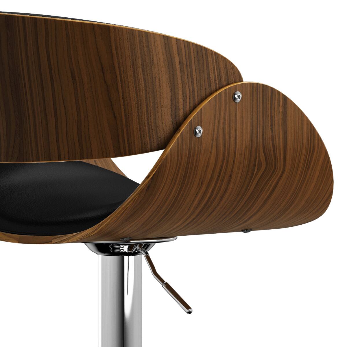 Alt View 12. Simpli Home - Amery Adjustable Swivel Bar Stool - Black.