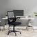 Angle. CorLiving - WHR-500-O Workspace High Mesh Back Office Chair in Black - Black.