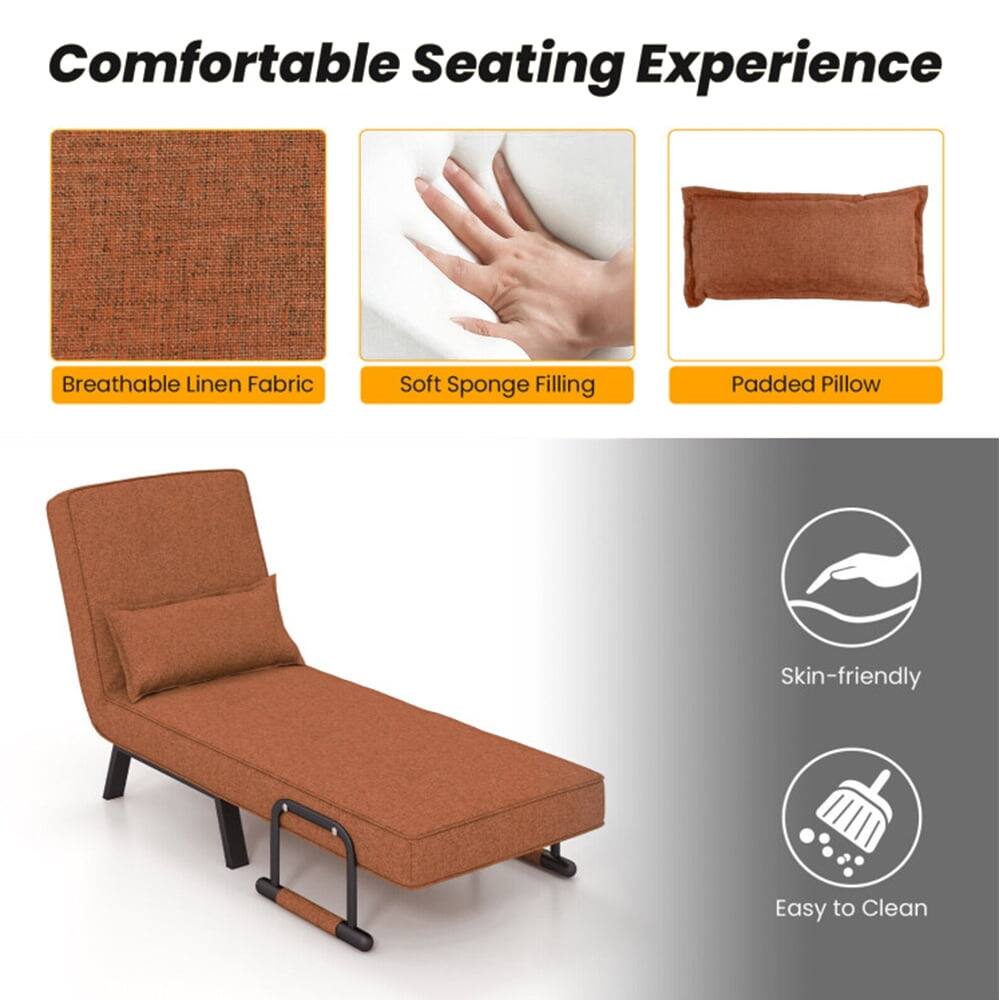 Comfortable Seating Experience  
Breathable Linen Fabric  
Soft Sponge Filling  
Padded Pillow  
Skin-friendly  
Easy to Clean
