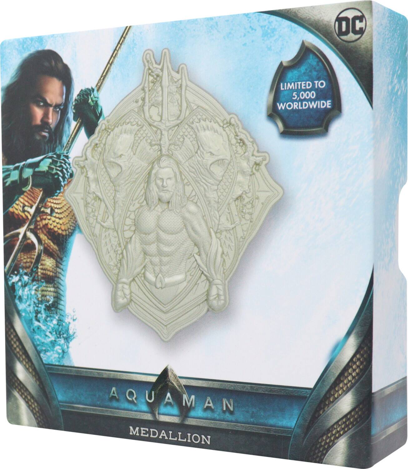 DC LIMITED TO 5,000 WORLDWIDE AQUAMAN MEDALLION