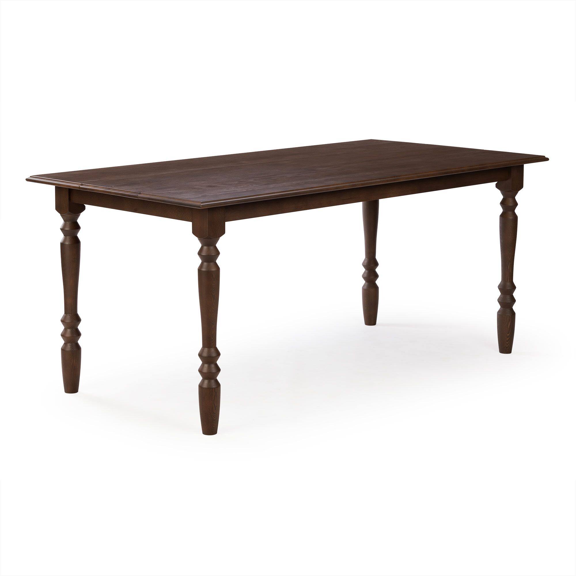 Alt View 6. Plank+Beam - Laurel Rectangular Dining Table (72in / 1828mm), Cognac - Cognac.