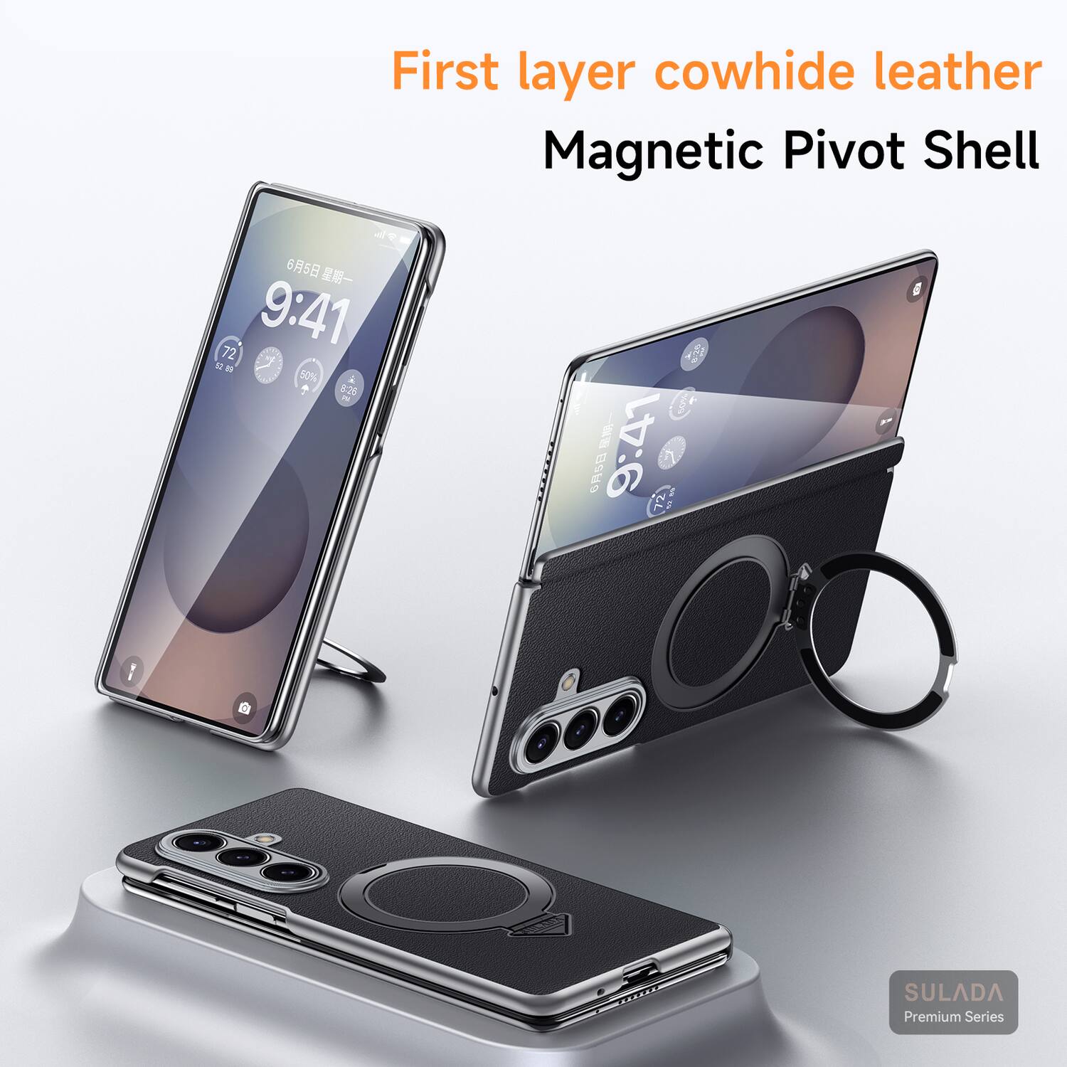 First layer cowhide leather Magnetic Pivot Shell

V 65 9:41 72 n 50% 620 - 620

SULADA Premium Series