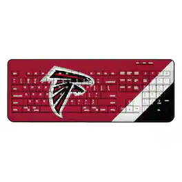 Keyscaper - Atlanta Falcons Diagonal Stripe Wireless Keyboard - Multicolor