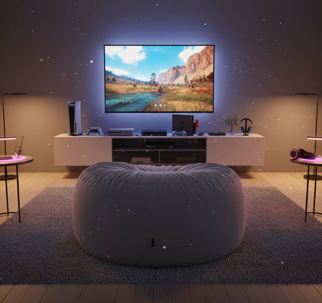 Alt View 1. AOITUN - 4Ft Bean Bag Chair for Dorms with Gel Foam Support, Memory Foam Comfort - Gray.