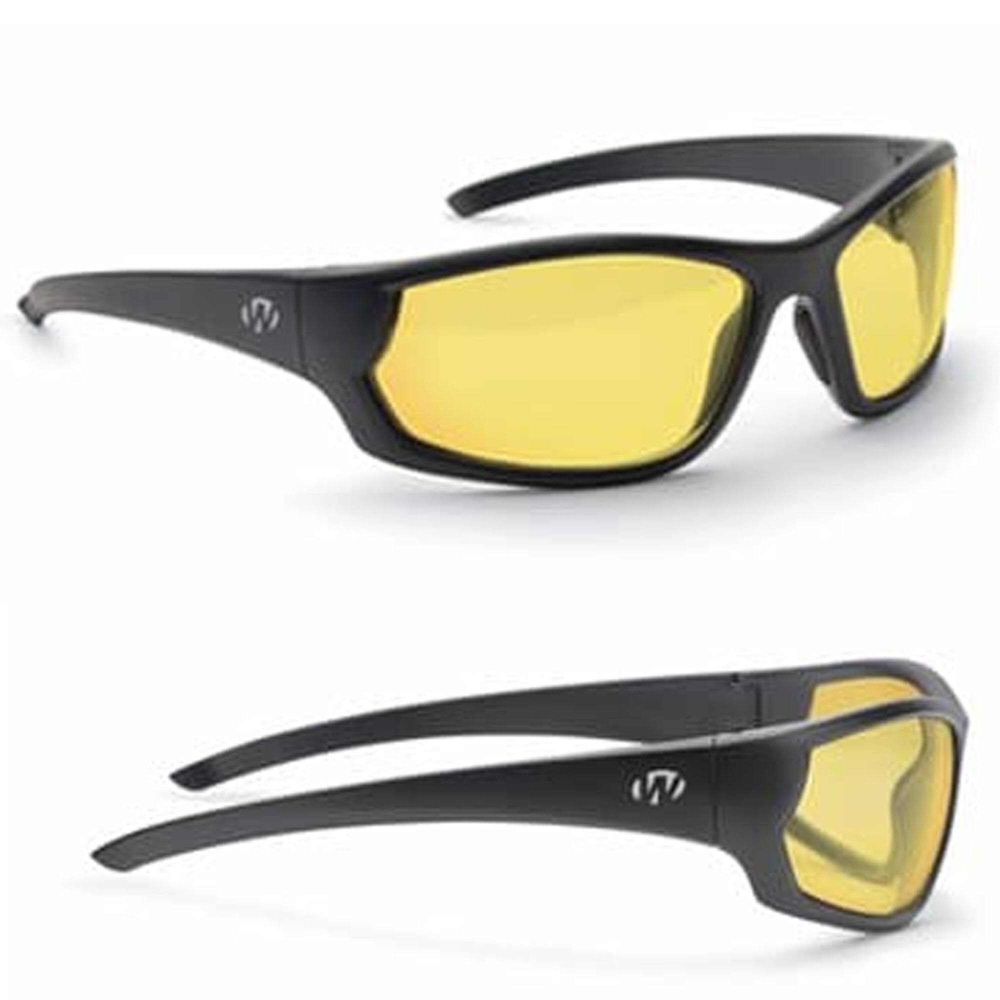 Alt View 1. Walker’s - Walker's Carbine Full Frame Shooting Glasses w/Case - Amber - Amber.