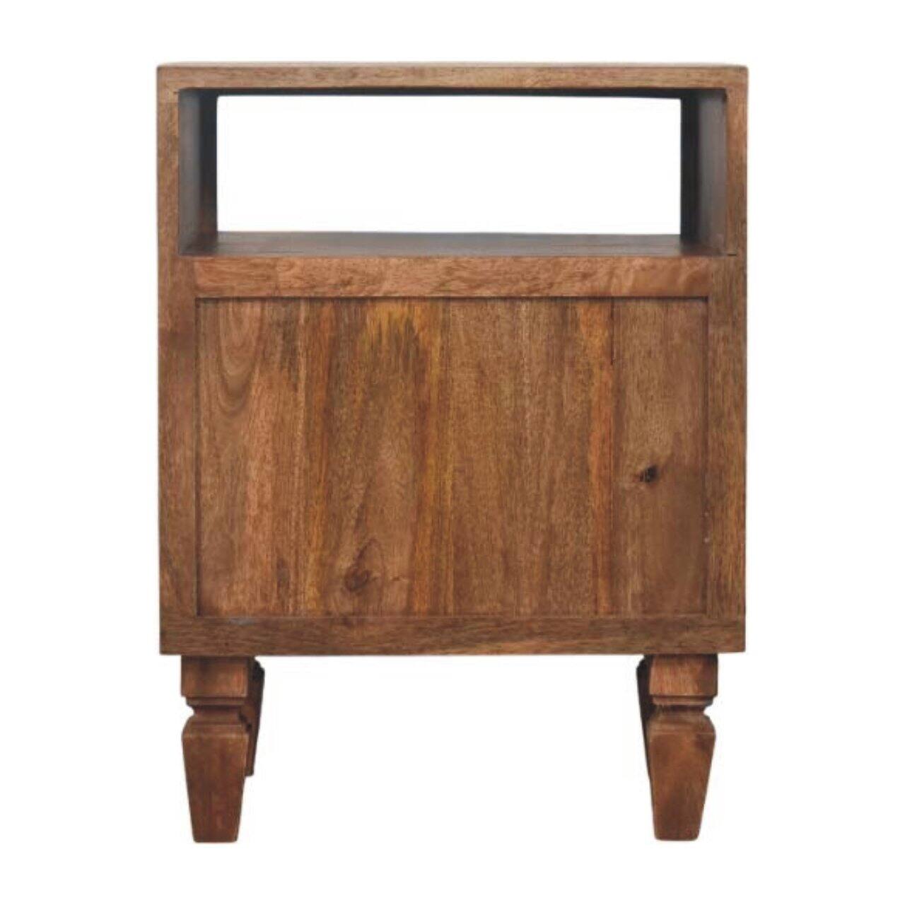 Back. Artisan Furniture - Artisan Furniture Solid Wood Arno Bedside in Golden Teak - Brown.