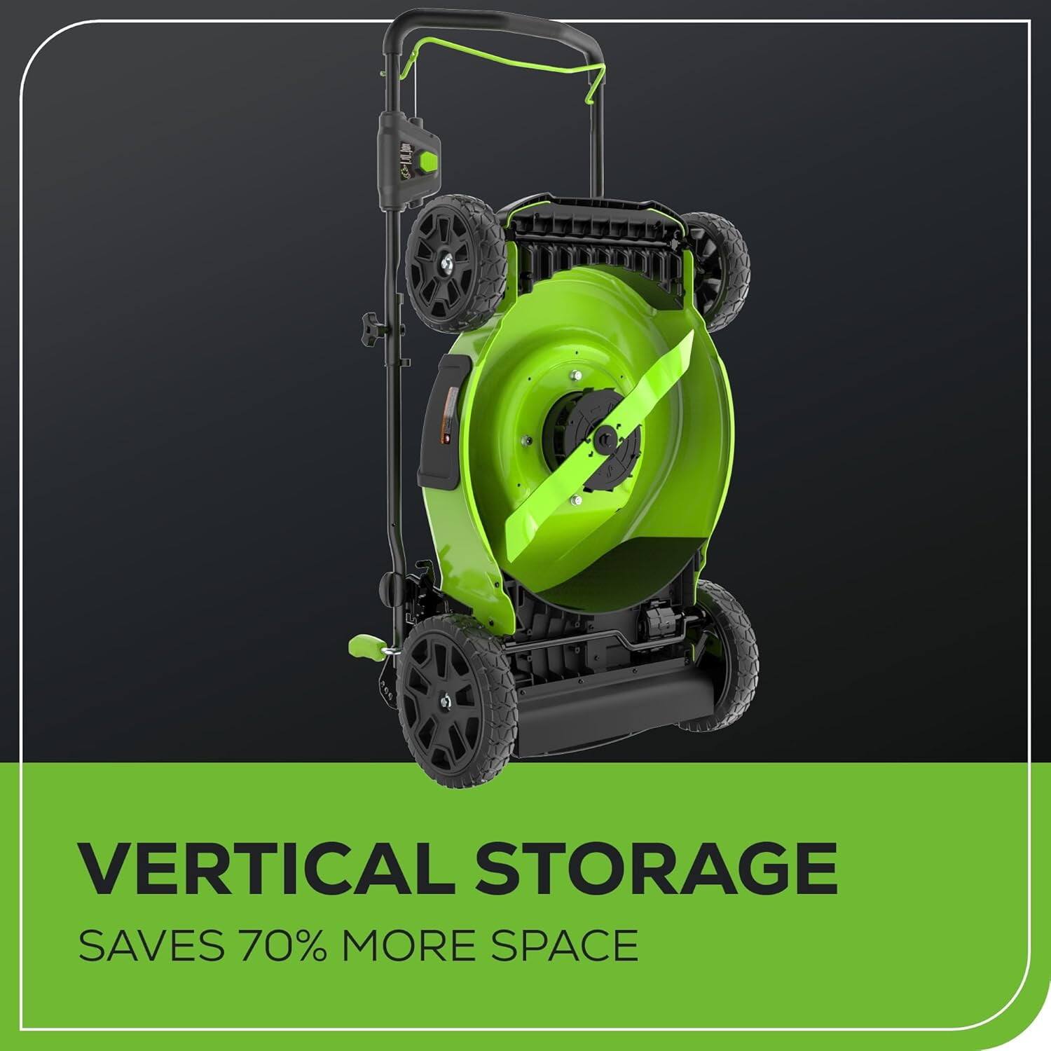 VERTICAL STORAGE  
SAVES 70% MORE SPACE
