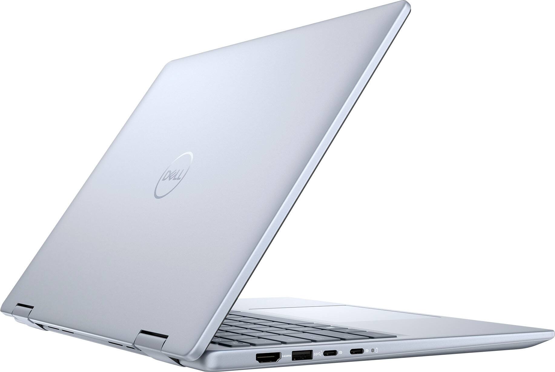Alt View 8. Dell - Inspiron - 14" 2K 2-in-1 Touchscreen Laptop - AMD Ryzen 5 8640HS 2023 - 16GB Memory - 512GB Storage - Ice Blue.