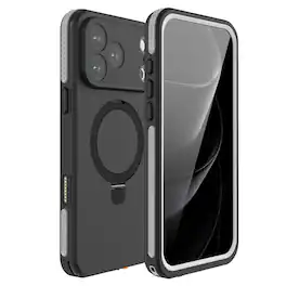 SaharaCase - Apple Phone 17 Pro Waterproof Case | Compatible with Magsafe | Shock Absorbing | Oasis Series - Black