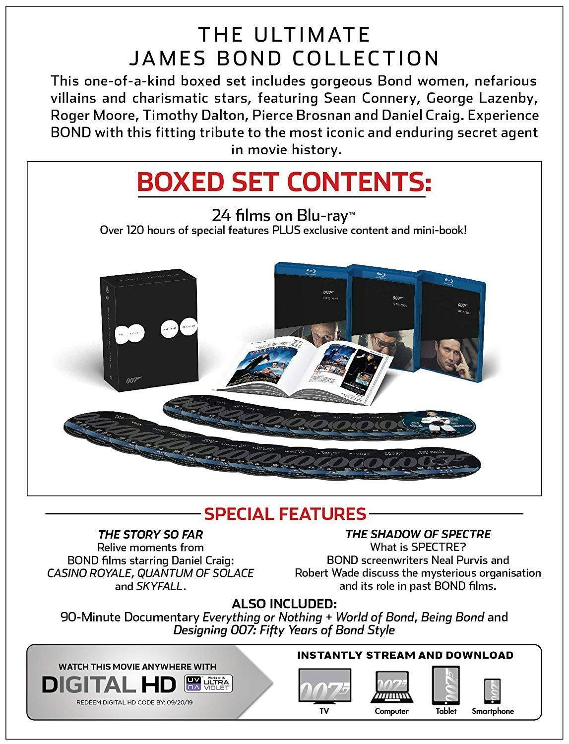 Back. Ultimate James Bond Collection (Blu-ray + Car) [Blu-ray].