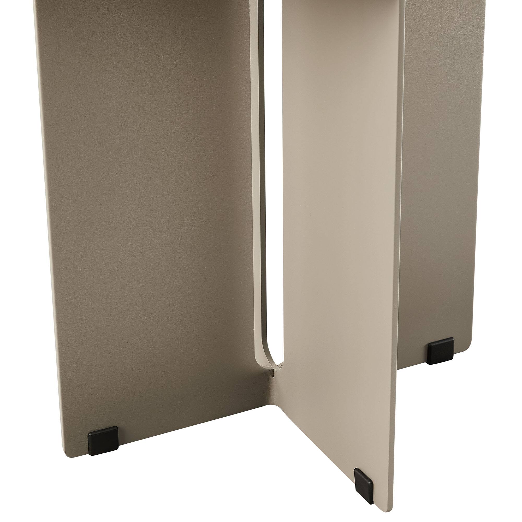Alt View 3. Modway - Tecton Outdoor Patio Aluminum Side Table by Modway - Khaki.