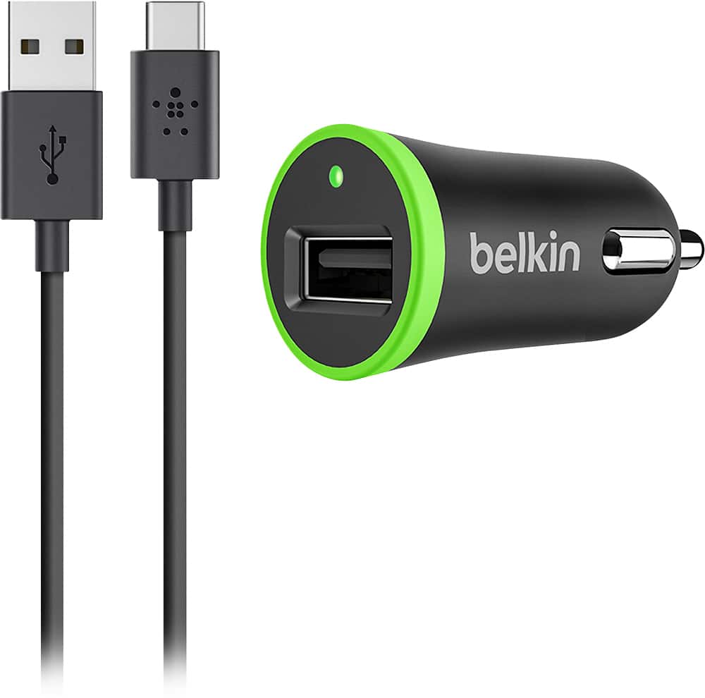 Front. Belkin - Universal Vehicle Charger - Black.