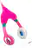 Front. eKids - Wired On-Ear Headphones - White/Pink.