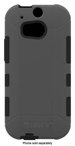 Front. Trident - Aegis Case for HTC One (M8) Cell Phones - Gray.