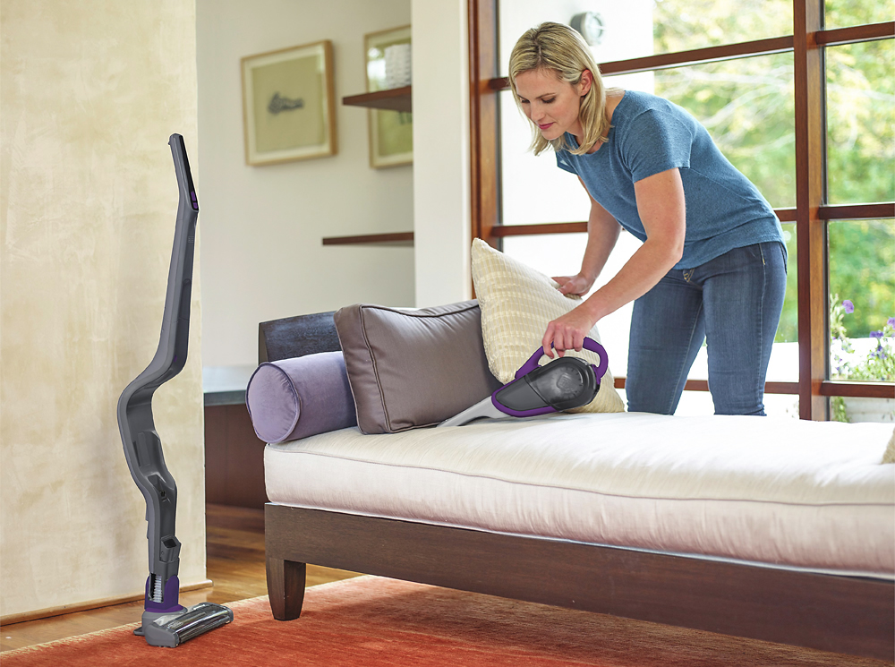 Best Buy: SMARTECH Bagless Cordless Hand Vac Eggplant purple