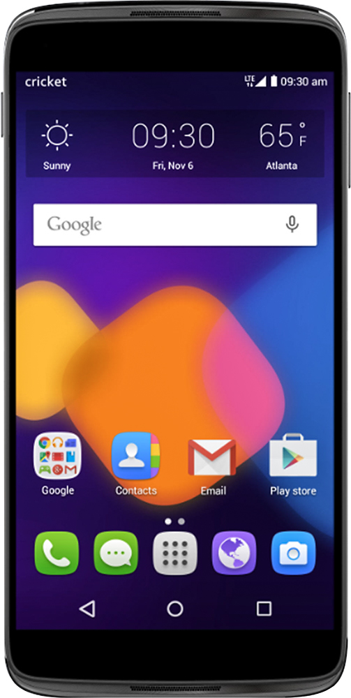 galblaas boycot ontsnappen Best Buy: Cricket Wireless Alcatel One Touch Idol 3 4G LTE with 16GB Memory  Cell Phone Dark Gray DALN5006