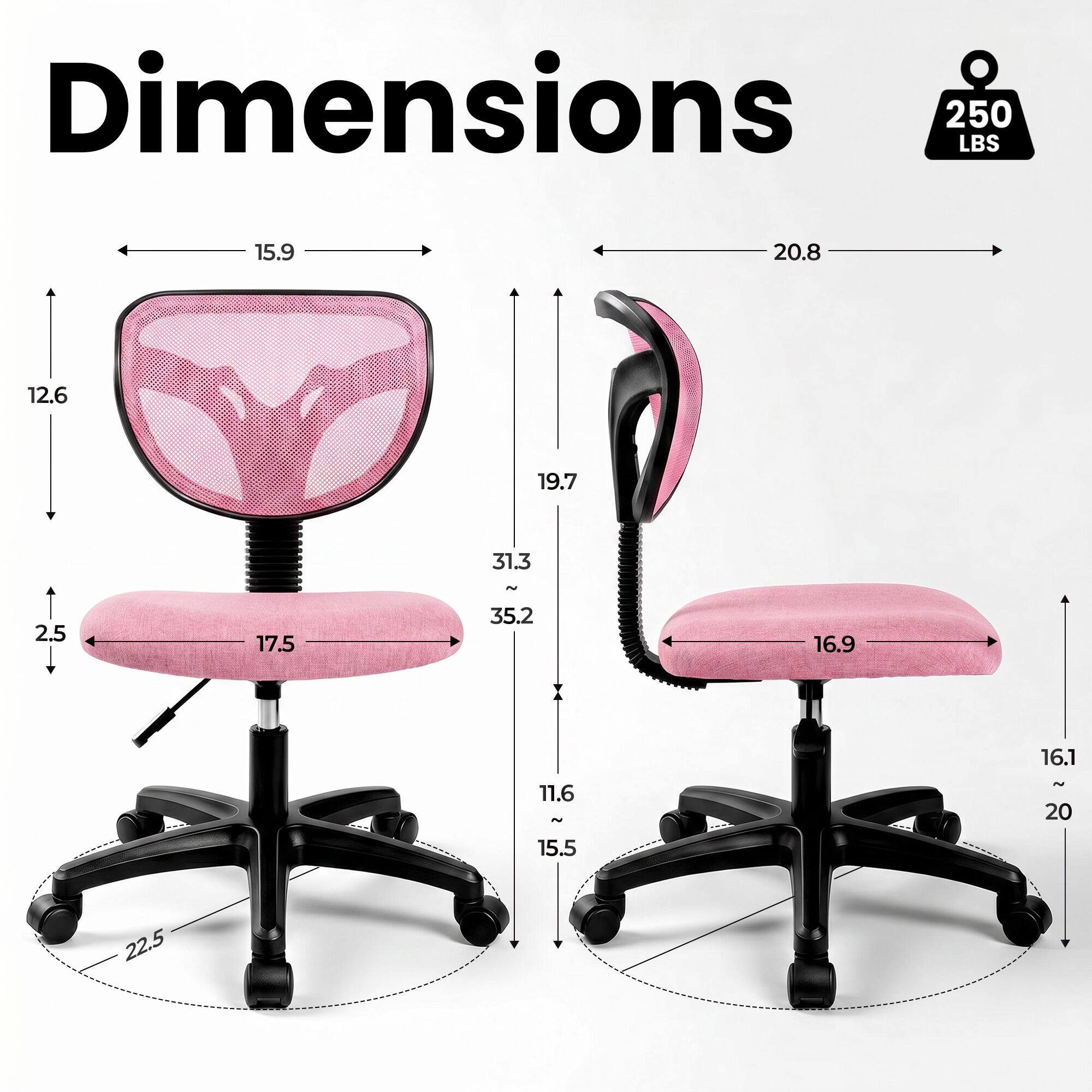 Dimensions  
250 LBS  
15.9  
20.8  
12.6  
19.7  
31.3  
~  
2.5  
17.5  
35.2  
16.9  
16.1  
11.6  
~  
20  
15.5  
22.5