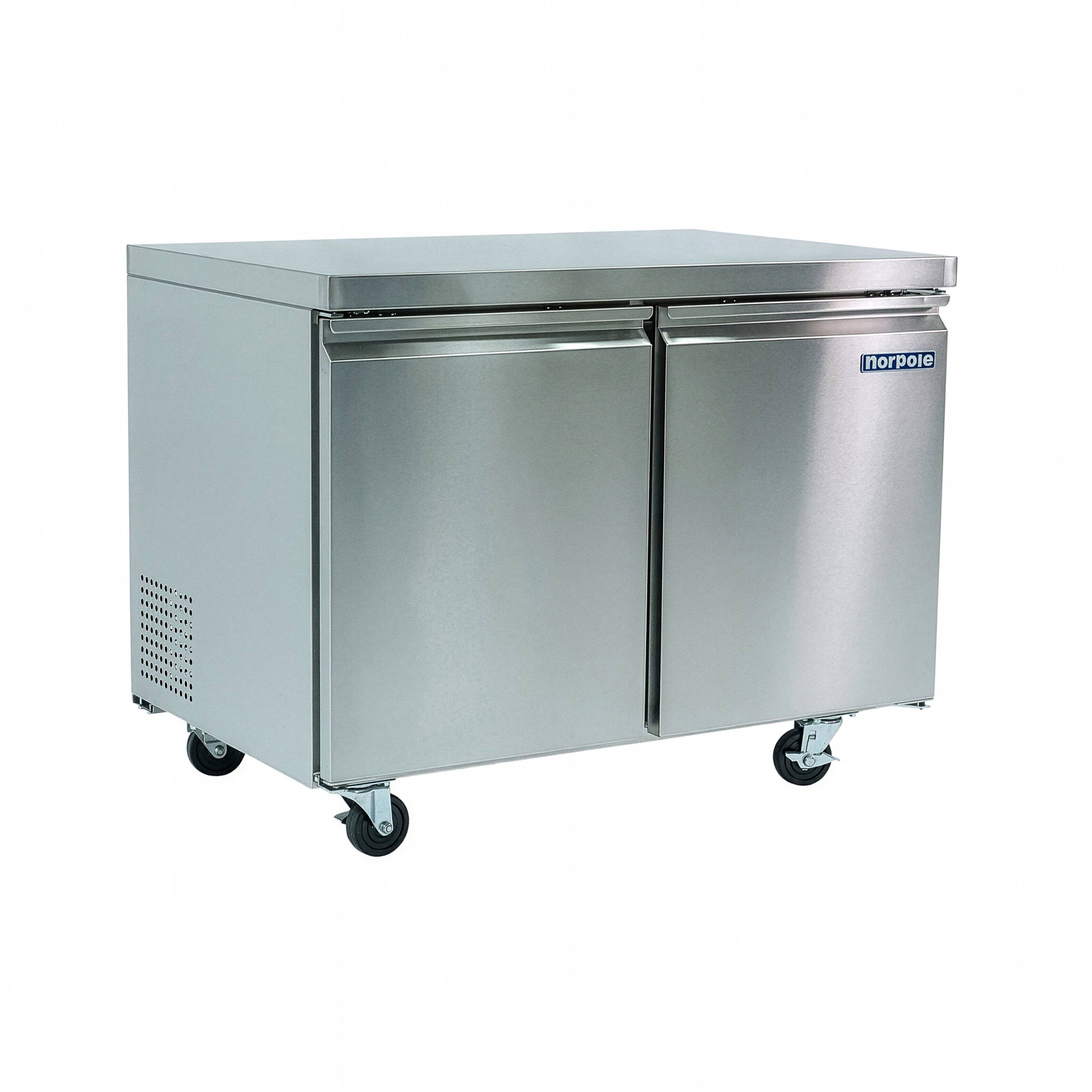 Alt View 5. Magic Chef - Commercial 36 in. 8.9 cu. ft. Auto Defrost Under Counter Freezer in Stainless Steel - Stainless Steel.