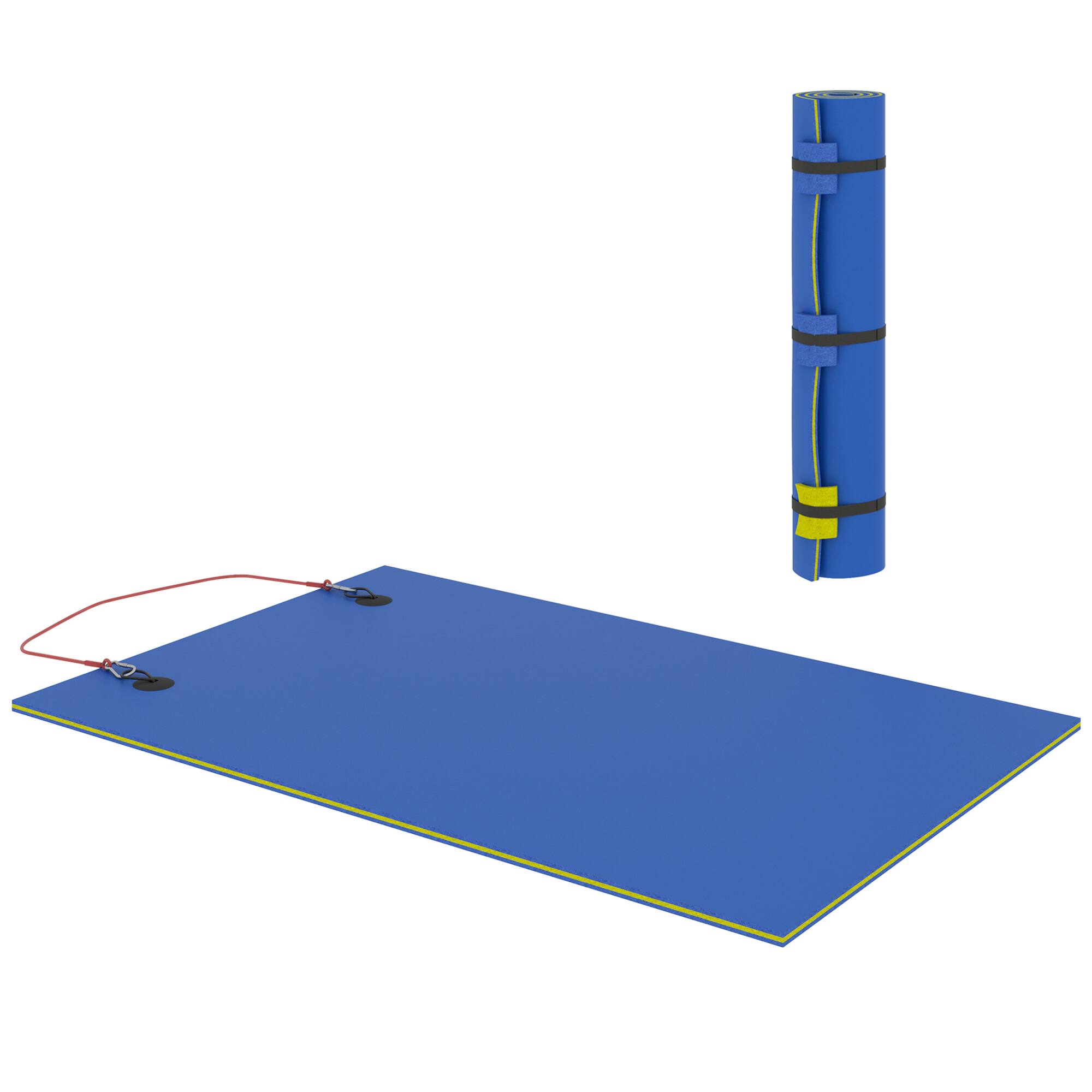 Front. Soozier - x 6' Lily Pad Water Mat for 2 Adults, Floating Water Pad for Lake, Pool, Ocean, Beach.