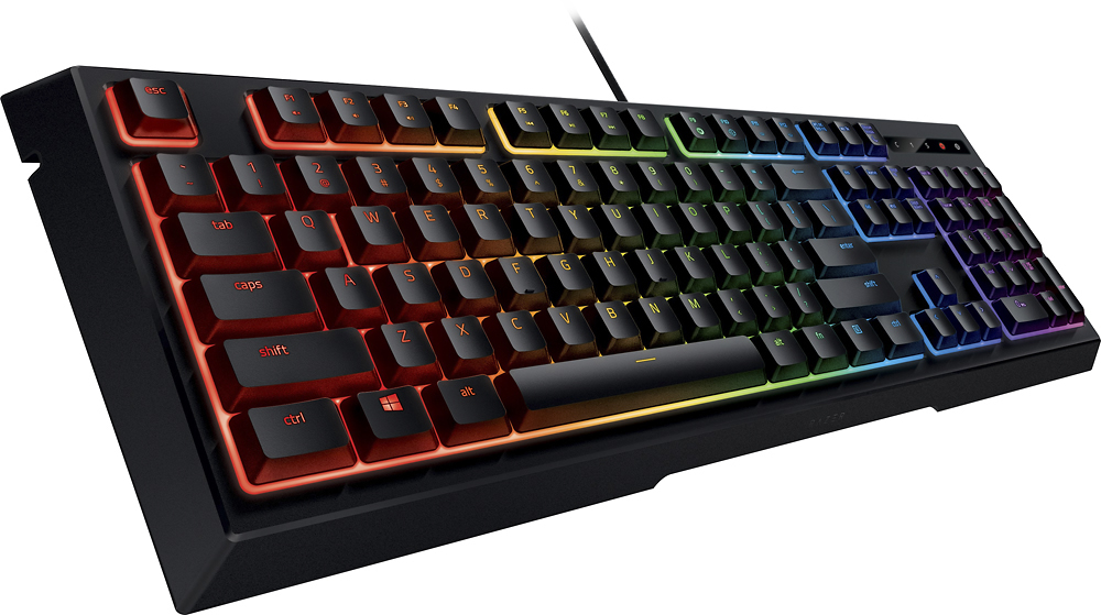 Angle View: Razer - Ornata Chroma Wired Gaming Mecha-Membrane Keyboard with RGB Back Lighting - Black