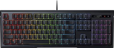 Razer - Ornata Chroma Wired Gaming Mecha-Membrane Keyboard with RGB Back Lighting - Black - Front_Zoom