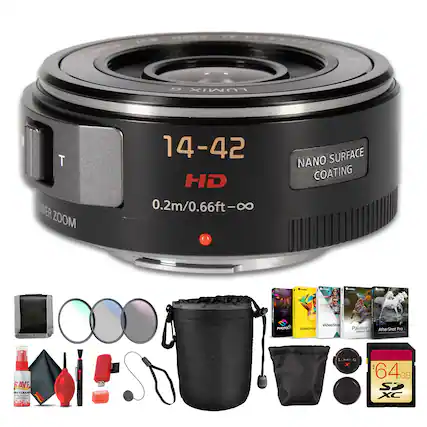 LUMIX TOWER ZOOM 14-42 HD 0.2m/0.66ft-∞ NANO SURFACE COATING
- VideoStud
- ROYOH
- PaintShop
- Painter
- AfterShot Pro
- SAVE
- LIMEU
- LURNA
- 64GB SDXC