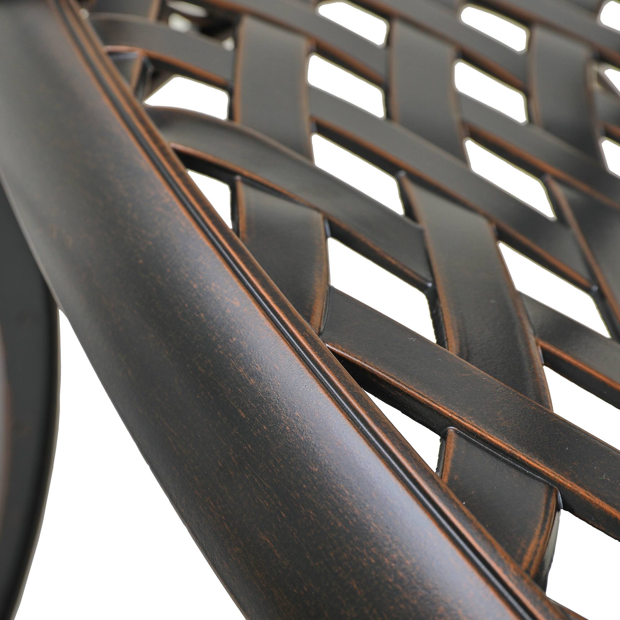 Alt View 1. Mondawe - 2-Piece Cast Aluminum Stationary Dining Chairs - Bronze.