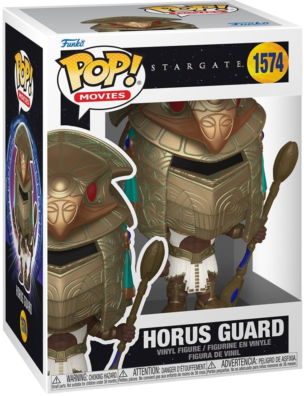 POP! Funko POP! STARGATE 1574 MOVIES HORUS GUARD FIGURINE EN VINYLE VINYL FIGURE VINIL FIGURA DE PELIGRO DE ASFIXIA. TOUFFEMENT. ADVERTENCIA: para nios menores de 36 meses. DANGER D pequeias. No es adecuado HAZARD. ATTENTION: aux enfants de moins de 36 mois Partes WARNING: CHOKING Petites pieces. Ne convient pas for children under 36 months, Smal parts. Not suitable