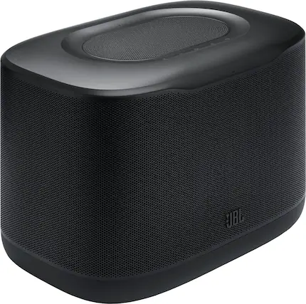 Front. JBL - 3D Room-Filling Wi-Fi home speaker with Dolby Atmos® and easy whole-home listening - Black.