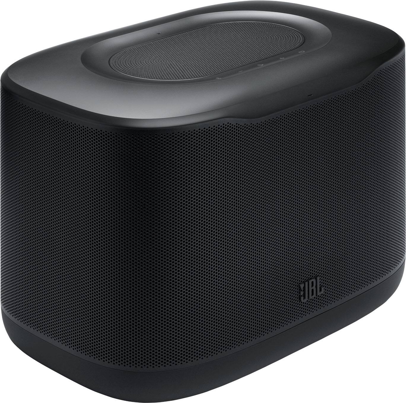 Front. JBL - 3D Room-Filling Wi-Fi home speaker with Dolby Atmos® and easy whole-home listening - Black.