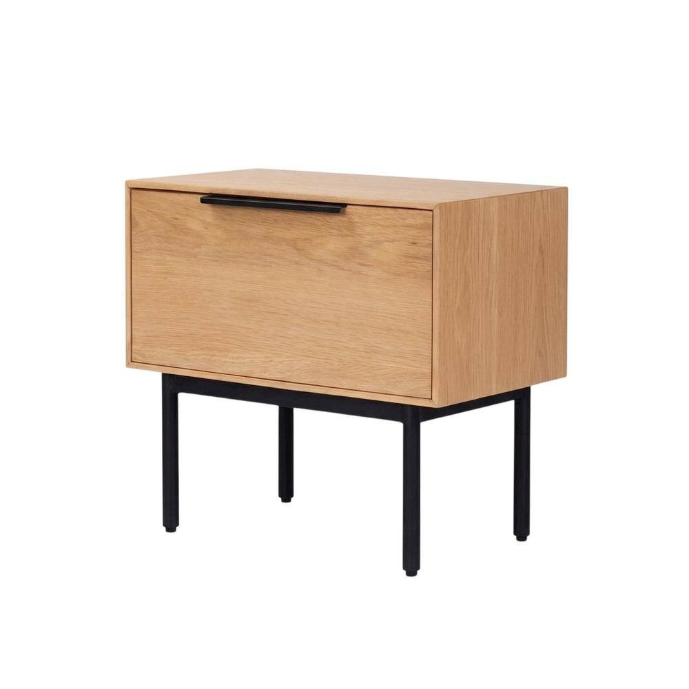 Left. Starlight Canyon Home - Modern Light Oak Nightstand with Natural Wood Finish - Light Oak.