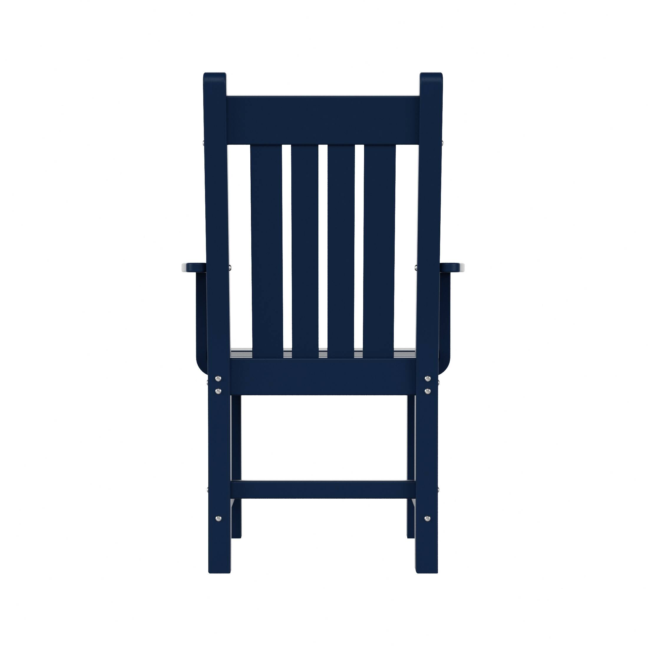 Alt View 3. WestinTrends - WestinTrends Malibu Outdoor Patio Dining Armchair - Navy Blue.