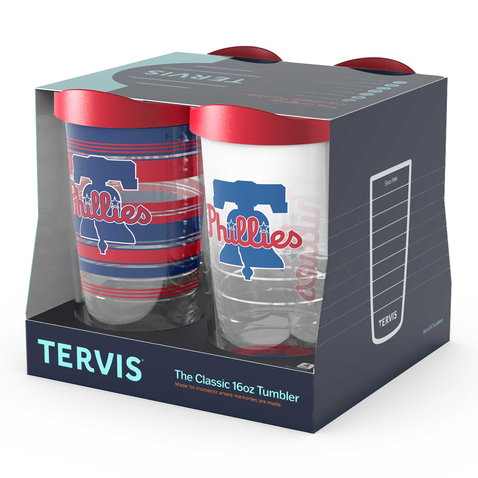 TERVIS  
The Classic 16oz Tumbler  
Made for moments where memories are made  

TERVIS  
The Classic 16oz Tumbler  
Made for moments where memories are made  

TERVIS  
Since 1946  

TERVIS  
Sport Tumbler