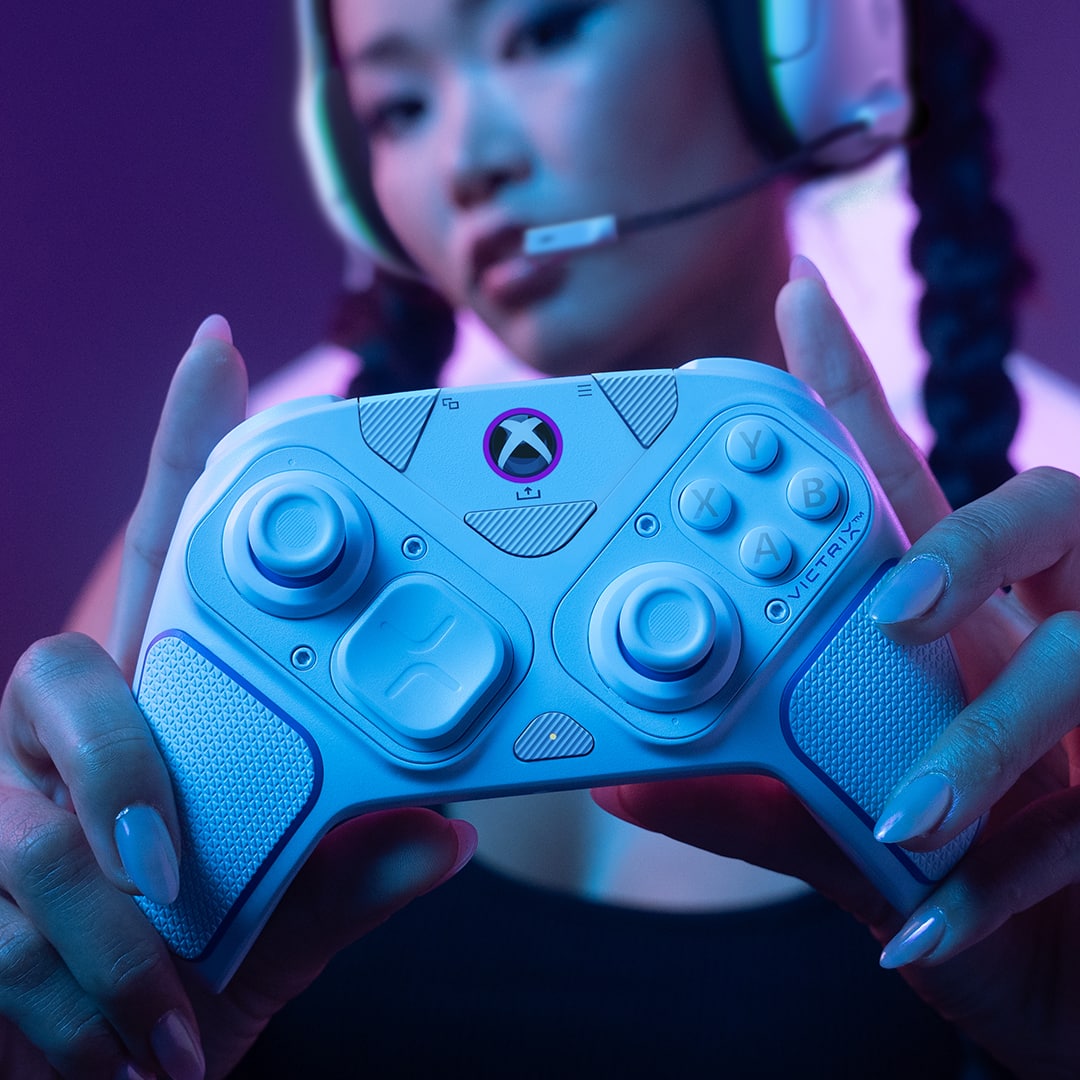 Alt View 14. PDP - Victrix Pro BFG Wireless Controller for Xbox Series X|S, Xbox One, and Windows 10/11 PC - White.