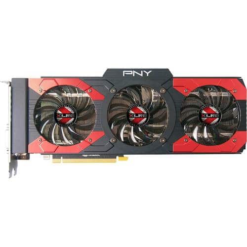 PNY - XLR8 NVIDIA GeForce GTX 1080 8GB GDDR5X PCI Express 3.0 Graphics Card - Black/Red - Larger Front