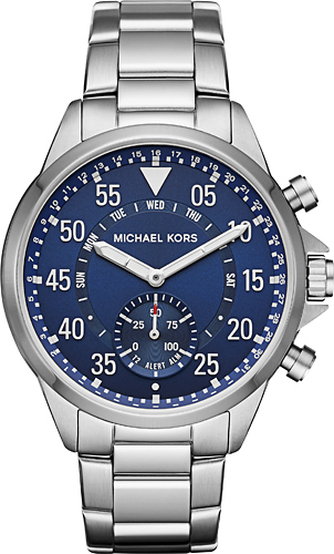 Rent to own Michael Kors - Access Gage Hybrid Smartwatch 45mm Stainless Steel - Silver