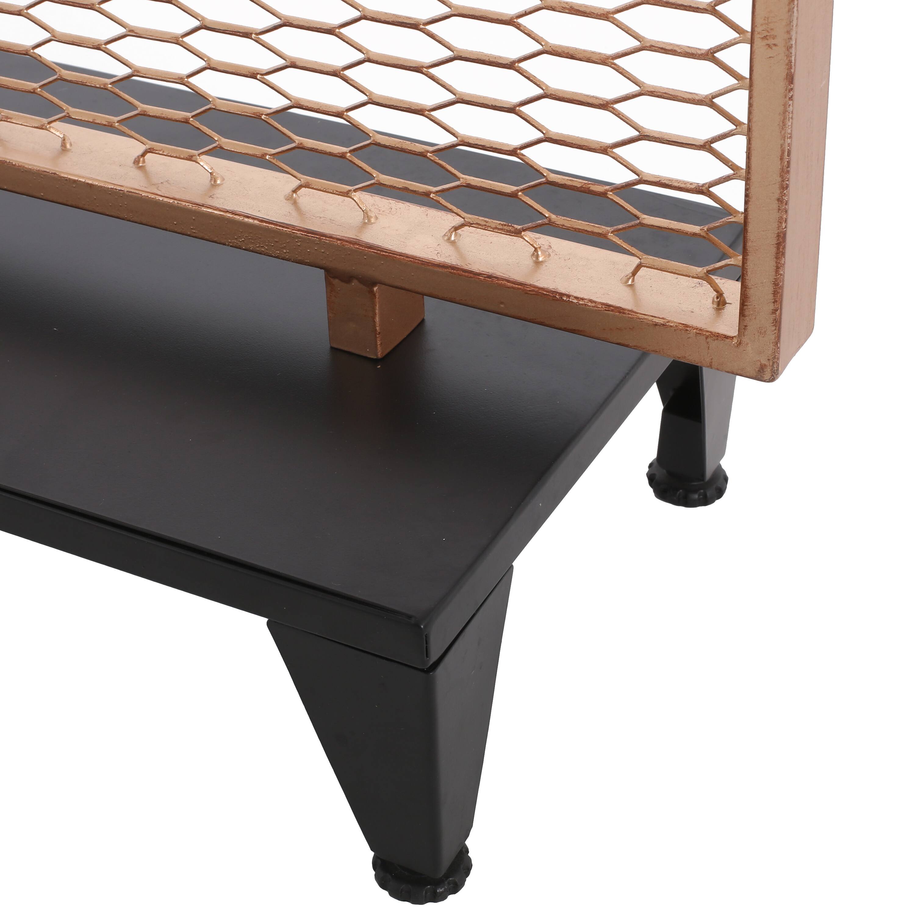 Alt View 2. COWLOWN - Steel Privacy Screen Decorative Fence Panel for Outdoor and Garden Use Brown - Brown.