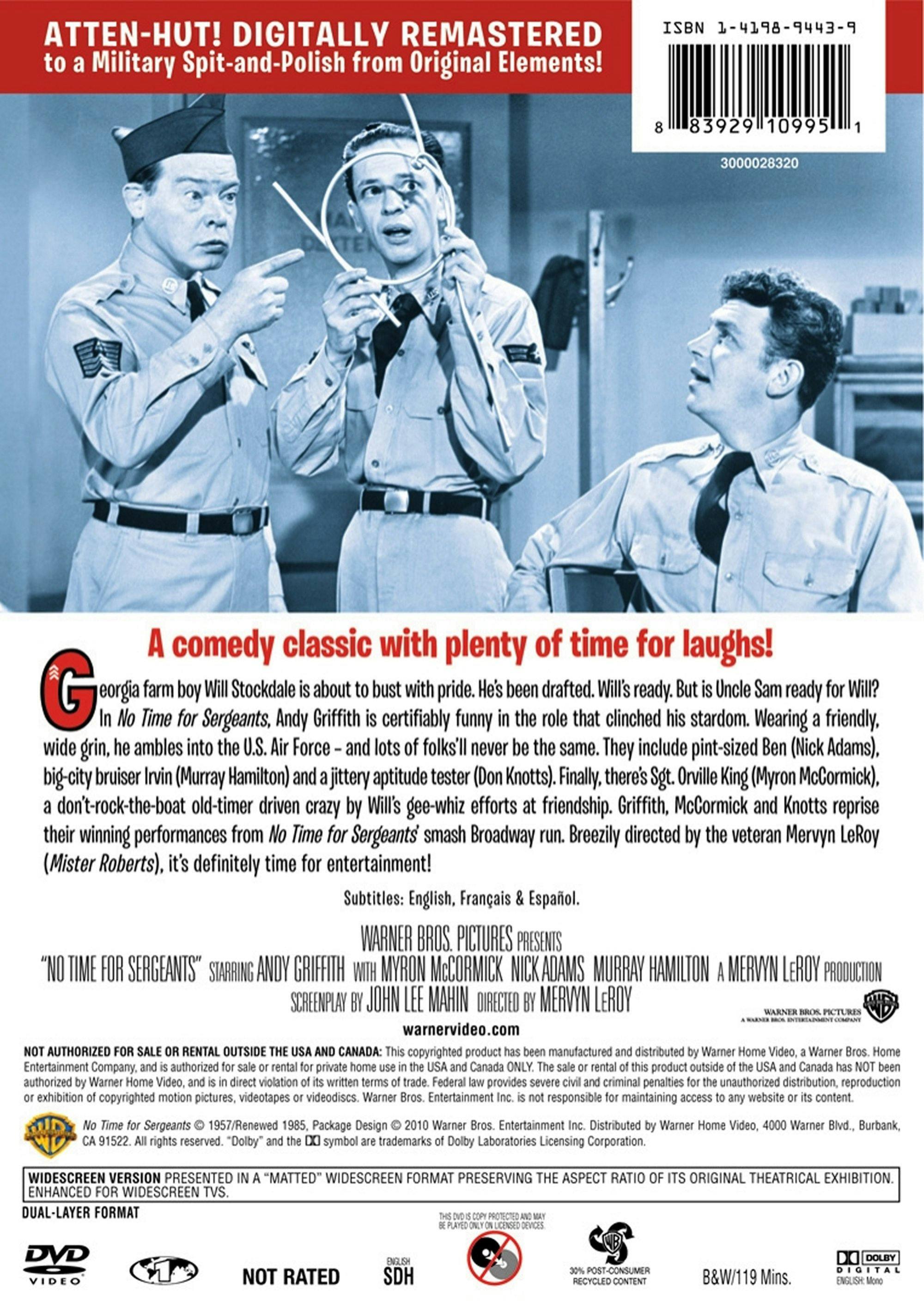Angle. No Time for Sergeants [DVD].