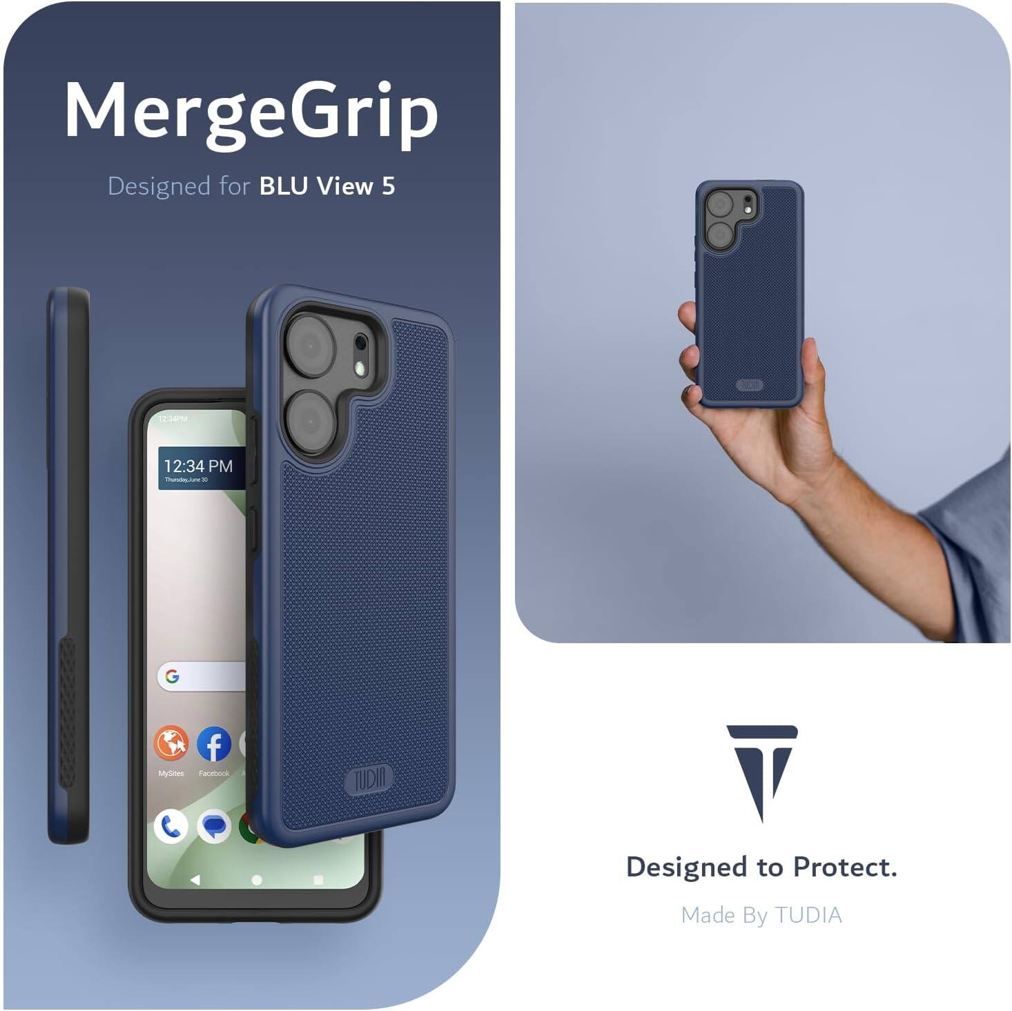 MergeGrip  
Designed for BLU View 5  

Designed to Protect.  
Made By TUDIA