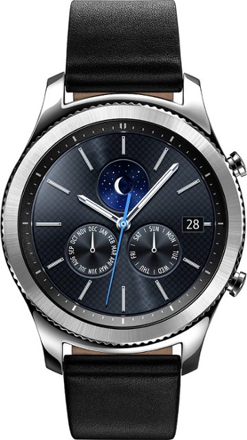 Samsung - Gear S3 Classic Smartwatch 46mm Stainless Steel - Silver - Front_Zoom