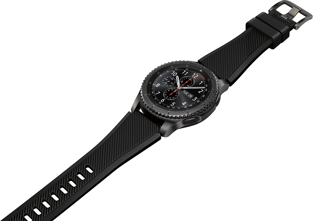 Minefelt virtuel juni Best Buy: Samsung Gear S3 Frontier Smartwatch 46mm Dark Gray SM-R760NDAAXAR