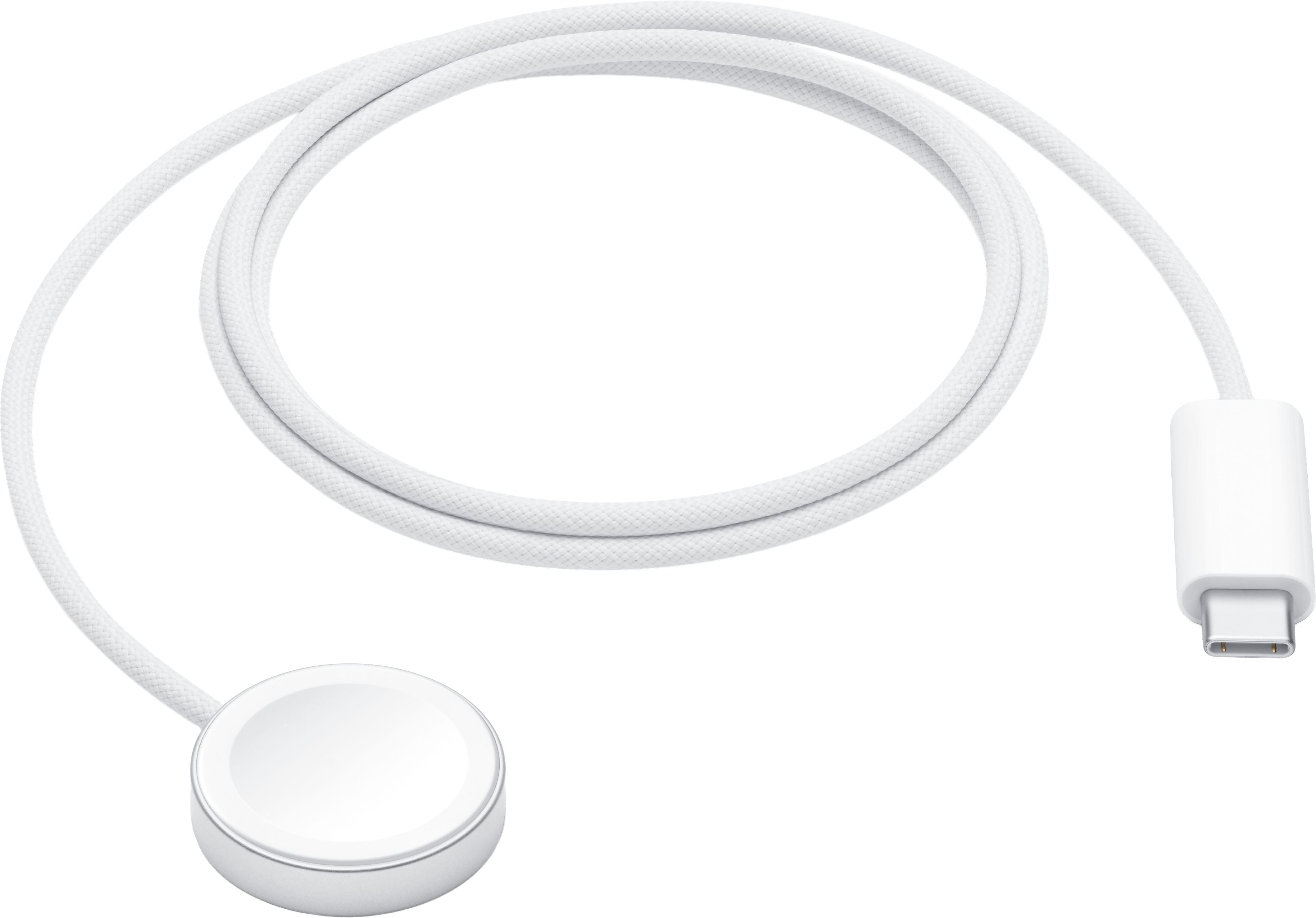 Apple - Watch Magnetic Fast Charger to USB-C Cable (1 m, 2026) - White