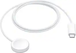 Apple - Watch Magnetic Fast Charger to USB-C Cable (1 m, 2026) - White