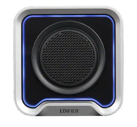 Front. Edifier - QS20 Portable Bluetooth Speaker - Silver.